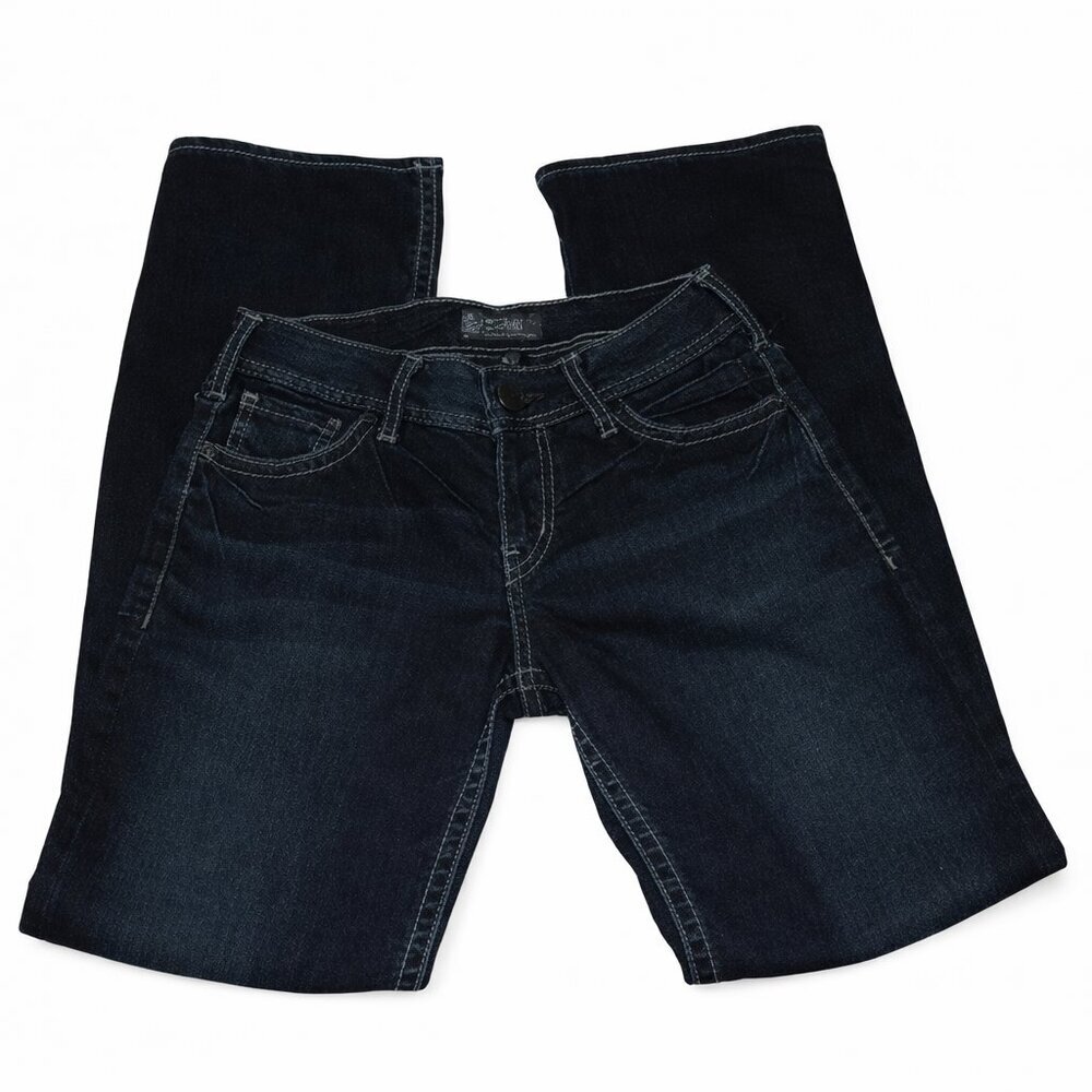 SILVER Suki Dark Wash Jeans Size 28